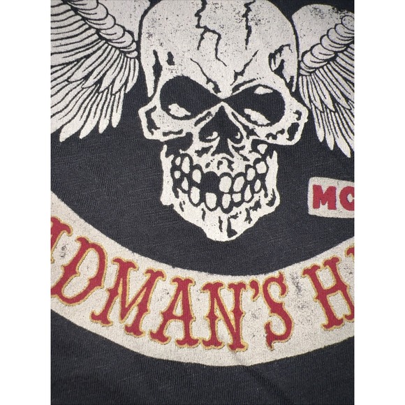 DEAD MANS HAND-ACES OVER EIGHTS-MOTORCYCLE T-SHIRT Large Lucky Brand 328 - Picture 2 of 6